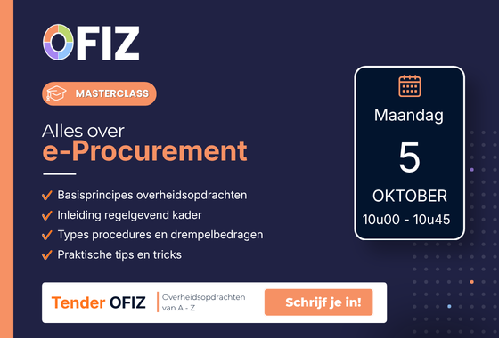 Masterclass e-Procurement 05/10 Basisprincipes overheidsopdrachten en types procedures en drempelbedragen